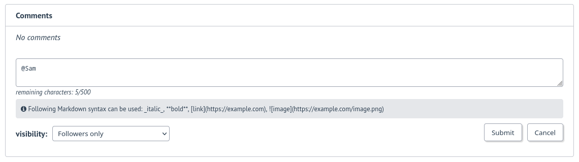 User profile on FitTrackee